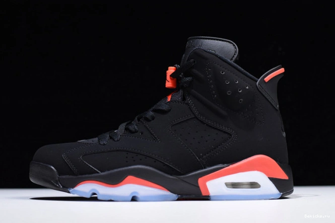 Rep BK jordan retro air 6 black 384664-060 infrared 1105